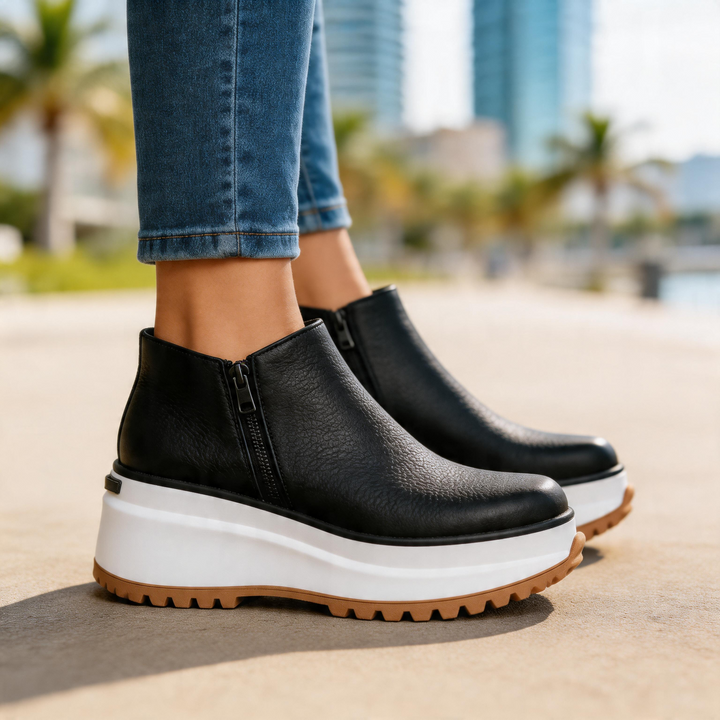 Natalia Platform Ankle Boots
