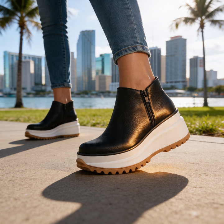 Natalia Platform Ankle Boots