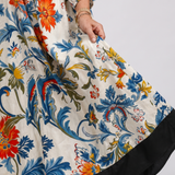 Hanna | Abito midi boho con stampa botanica