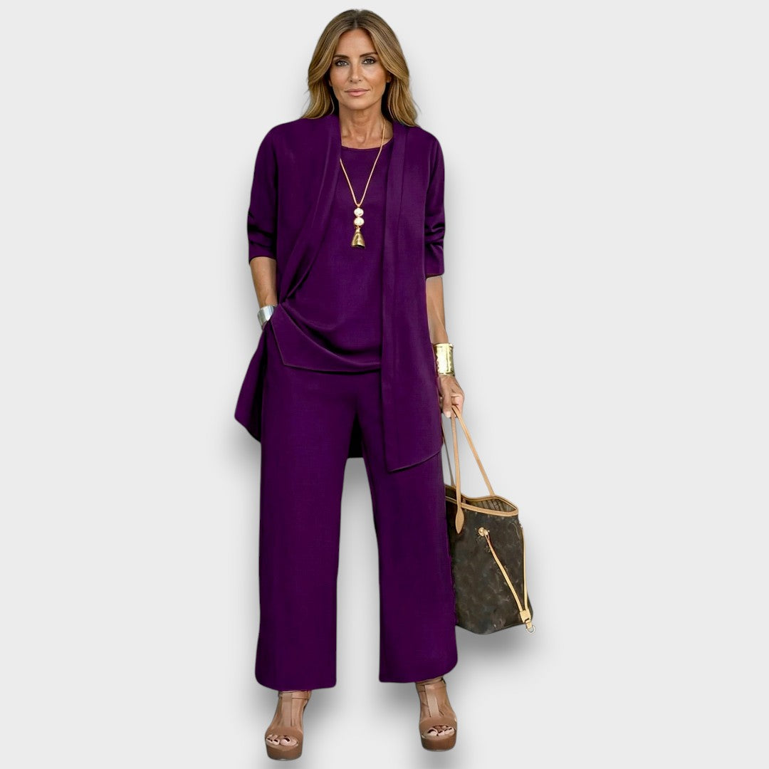 Carmina | Cardigan top and pants set