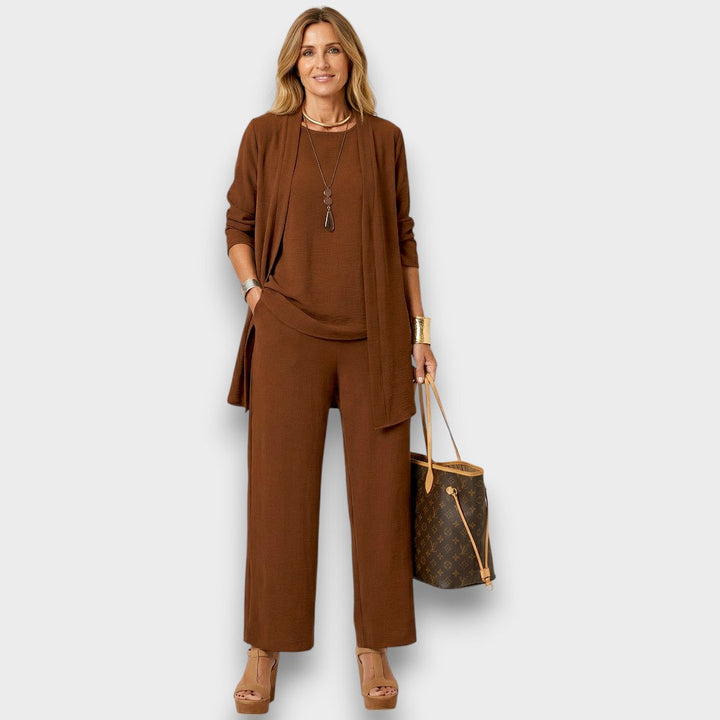 Carmina | Cardigan top and pants set