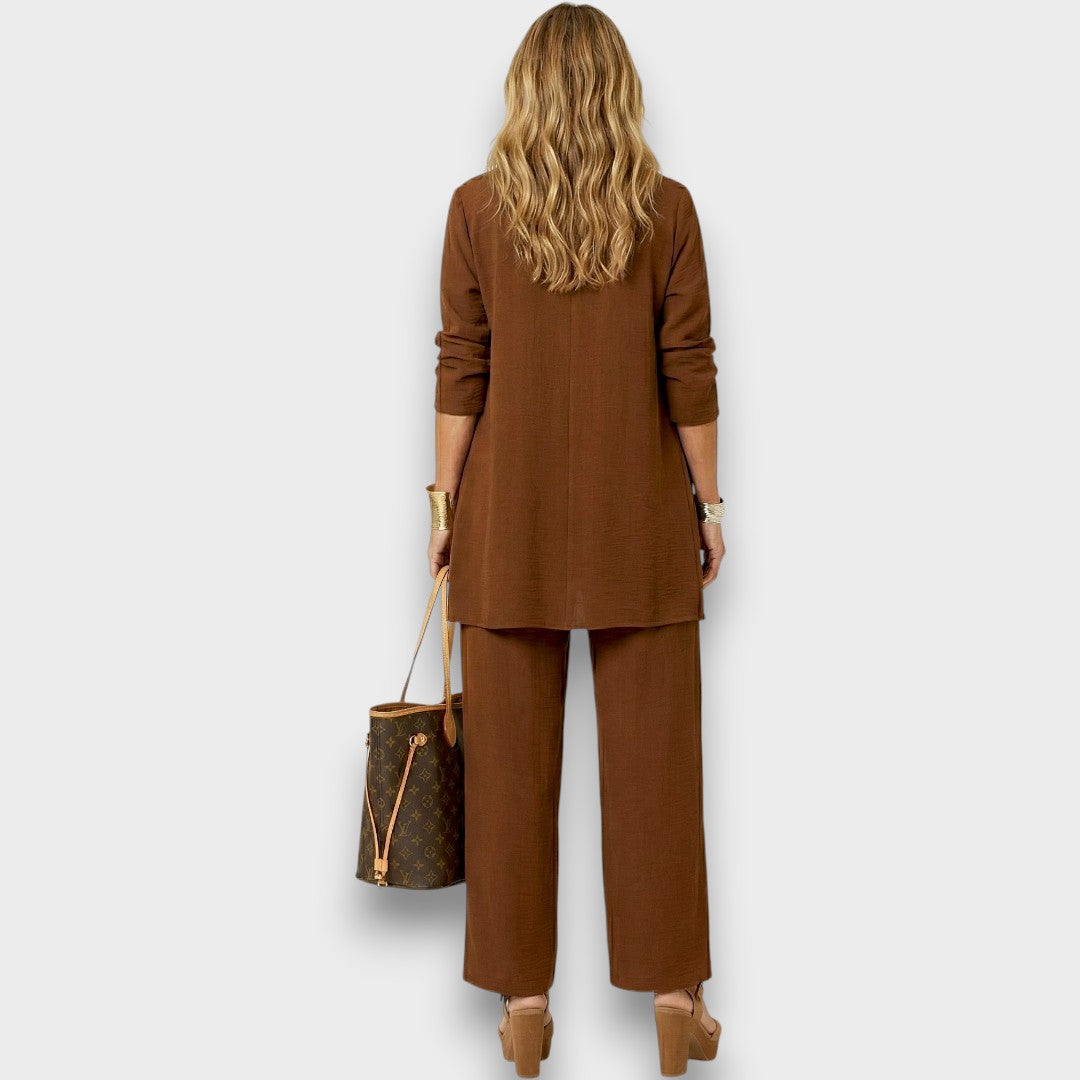 Carmina | Cardigan top and pants set