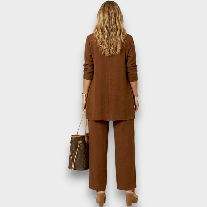Carmina | Cardigan top and pants set