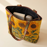 Borsa Classica Trapuntata - Girasoli