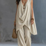 Set in Cotone e Lino Stile Bohemien per Donna