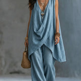 Set in Cotone e Lino Stile Bohemien per Donna
