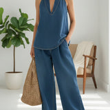 Saylor - Set Due Pezzi in Denim Lavato Vintage