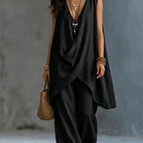 Set in Cotone e Lino Stile Bohemien per Donna