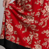 Romy | Abito midi boho con stampa floreale vintage