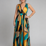 Sigrid | Maxidress con stampa astratta