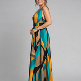 Sigrid | Maxidress con stampa astratta