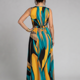 Sigrid | Maxidress con stampa astratta